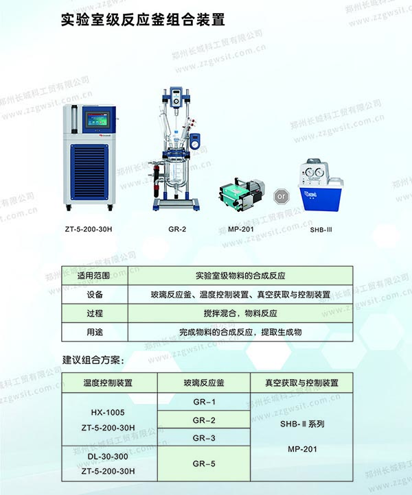 桌面臺式玻璃反應釜組合裝置